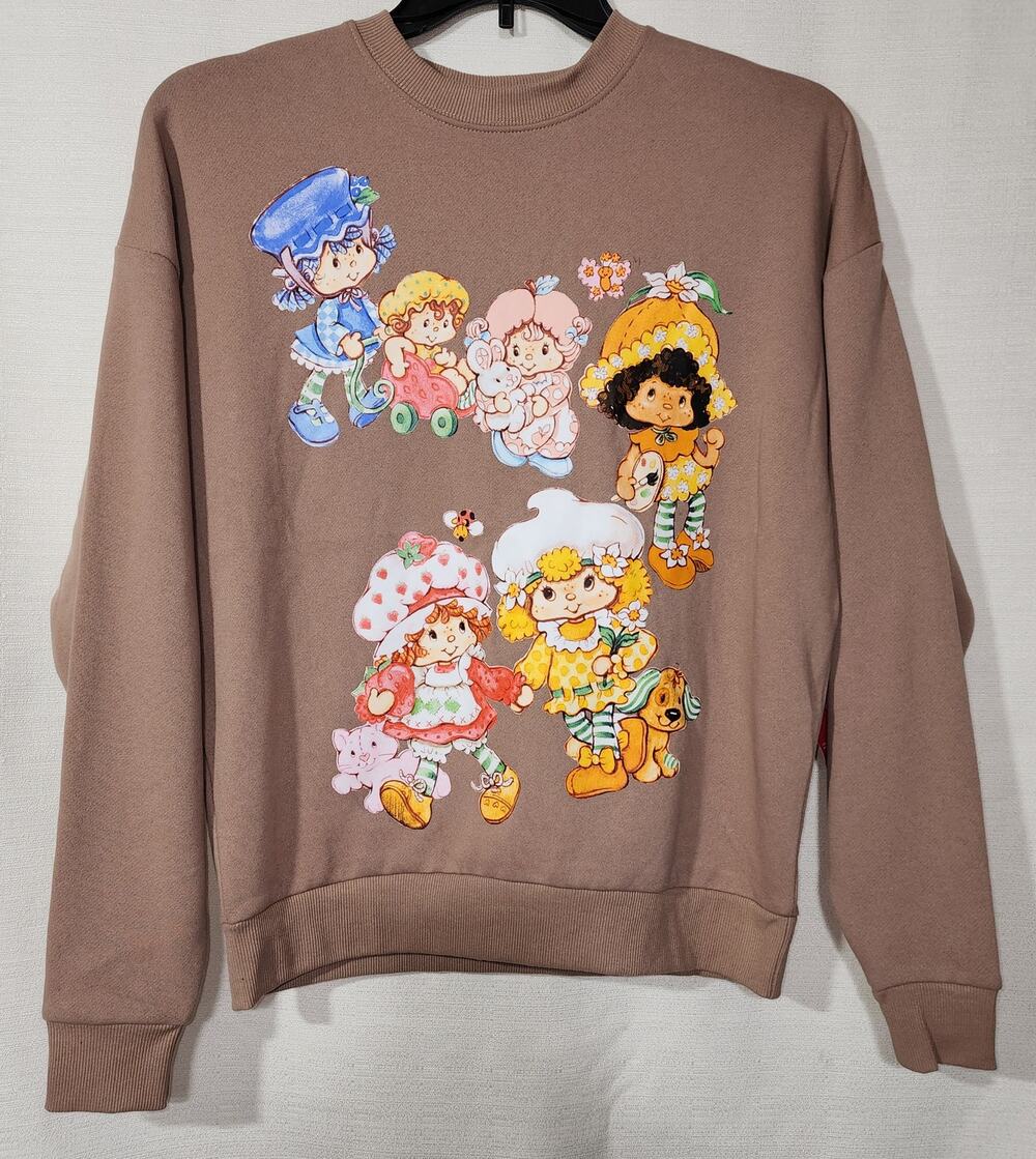 Strawberry shortcake pink sweatshirt women's size XS